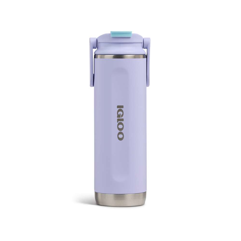 BOTELLA IGLOO   600ML FLP N SIP LILA C/MANIJA 4P 71413