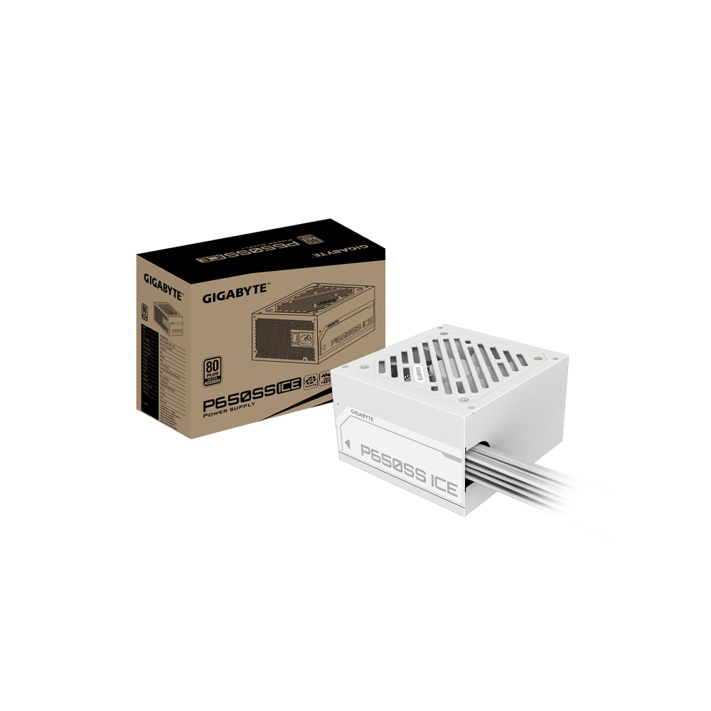 FUENTE  650W GIGABYTE 80PLUS SILVER BLANCO 220V GP-P650SS ICE