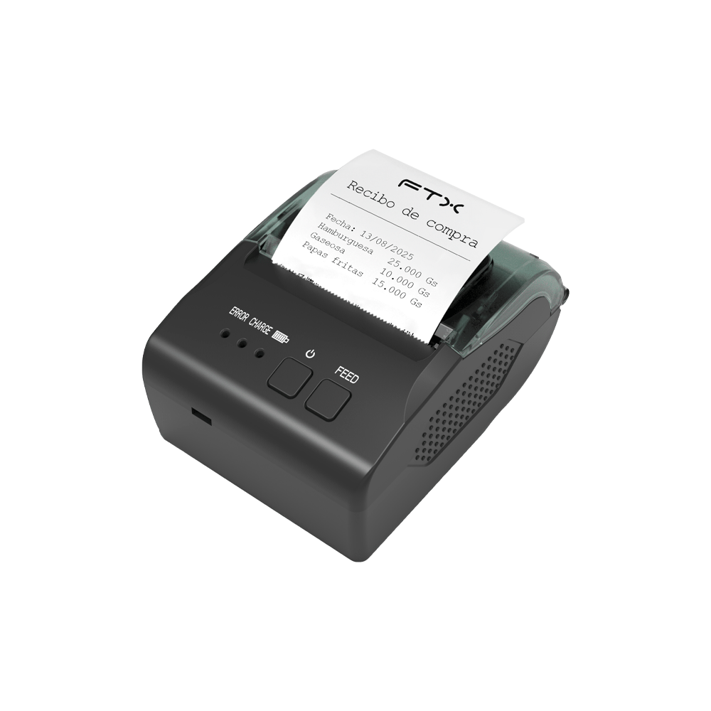 IMP FTX TERMI RECIBOS 2" TDR058BT PORTATIL USB/BT NEGRO 126638
