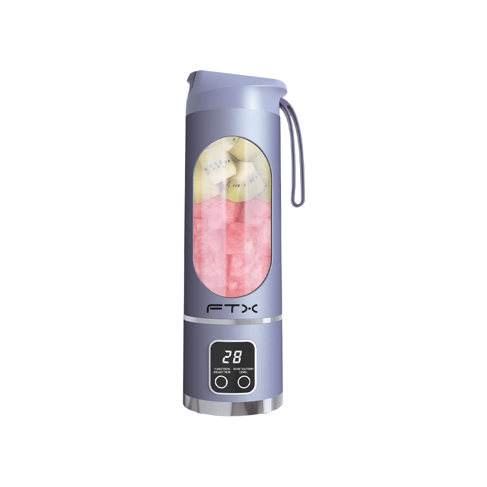 LICUADORA PORTATIL FTX 25W RECARG 3 FUNCIONES MORADO PB-PR 127130