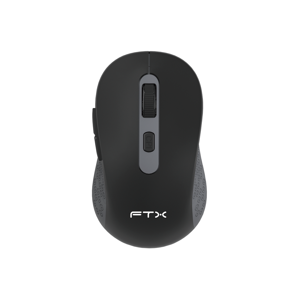 MOUSE WIR FTX MW44 1600DPI/4 BOT/NEGRO-GRIS