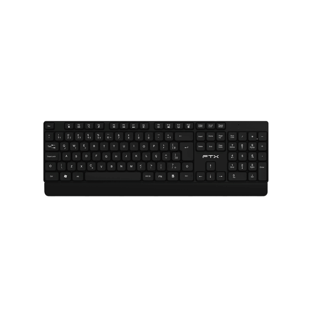 TECLADO WIR FTX KW93 NUM/POR/NEGRO