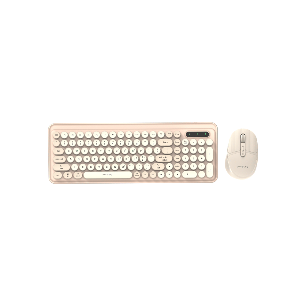 TECLADO+MOUSE WIR/BT FTXGK02 NUM/ESP/GOLD 106135