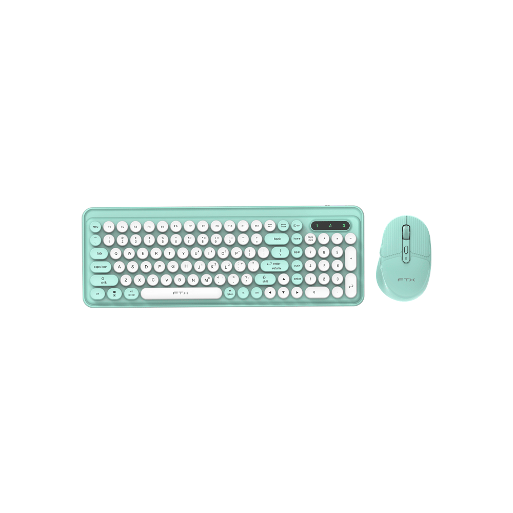 TECLADO+MOUSE WIR/BT FTXGK02 NUM/ESP/VERD 106159