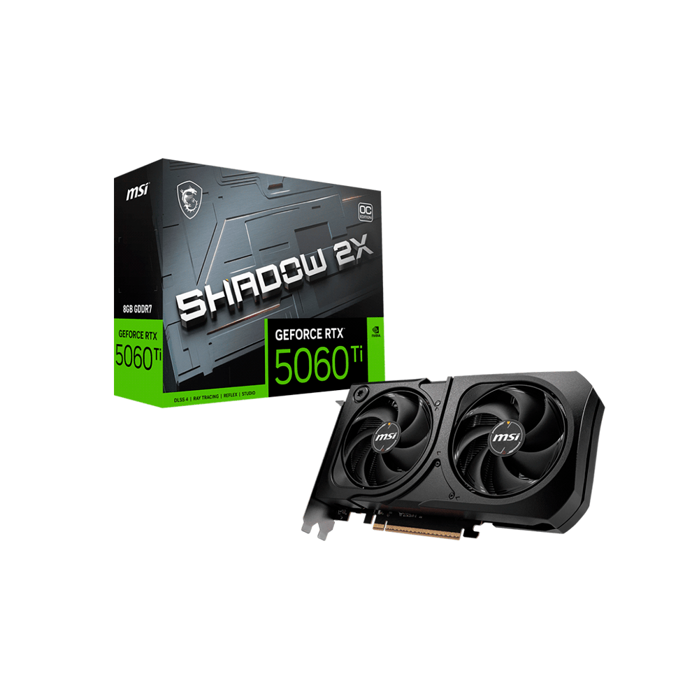 VGA RTX5060TI SHADOW 2X 8G OC PLUS MSI DD7 912-V536-035