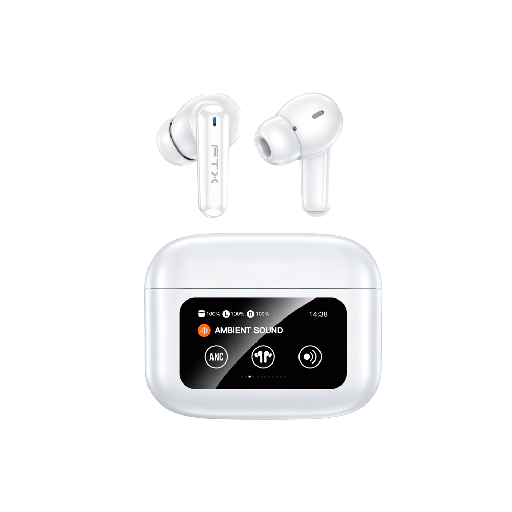 [FX124690] AURI EARPHONE FTX E56L-WH BT/MIC/ANC/TOUCH/IPX6 BLANCO C/PANT LED