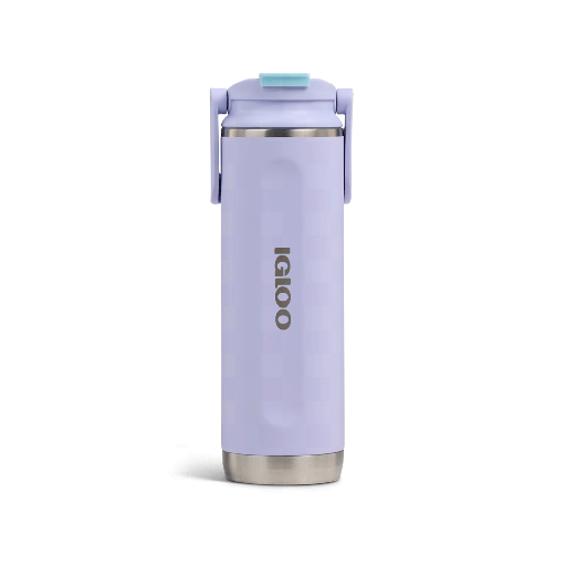 [FX126113] BOTELLA IGLOO   600ML FLP N SIP LILA C/MANIJA 4P 71413
