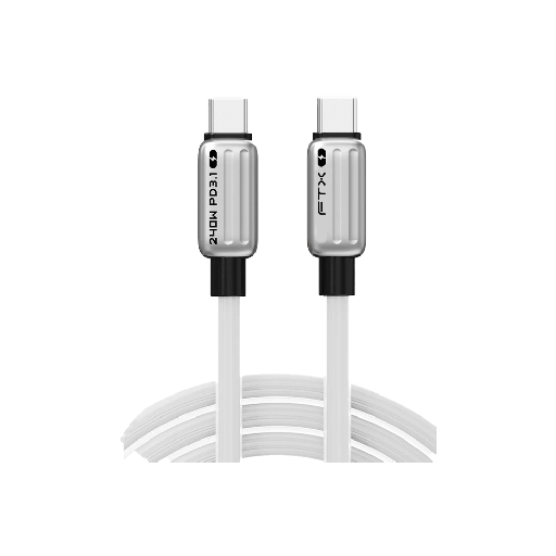 [FX120906] CABLE USB-C/USB-C 1M FTX-CM240-ZSW1 P/IPHONE/240W BLANCO BOLSA 120902