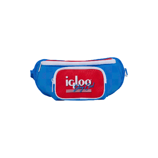 [FX108249] CONSERV BOLSA IGLOO  3LAT FANNY PACK RETRO AZUL 1P 63079