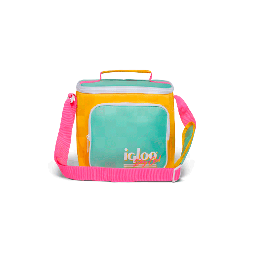 [FX118675] CONSERV BOLSA IGLOO  9LAT RETRO SQUARE LUNCH YLW/MINT 1P 66061