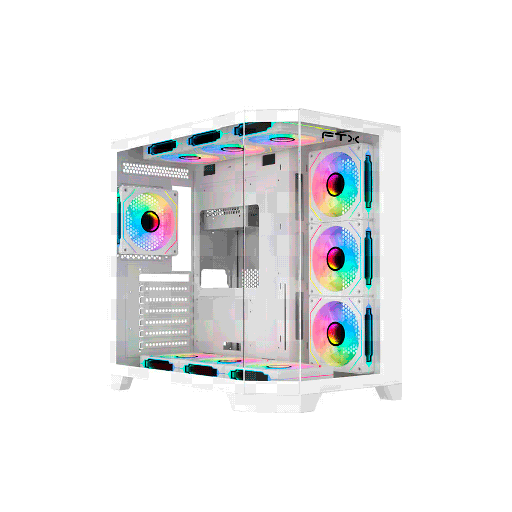[FX121057] GAB GAMER FTX-TANKWH VIDRIO TEMP AQUARIO ATX/MATX/MITX BLANCO 121053