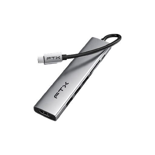 [FX115568] HUB USB-C 3.0/7 EN 1 FTX-HBP2-AG7 4K/5GBPS/HDMI/USB/SD-TF GRIS 115564