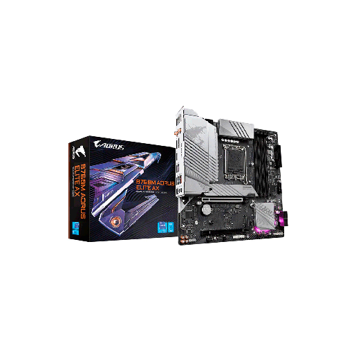 [FX120456] MB 1700 B760M AORUS ELITE AX DDR5 GIGABYTE S/R/HDMI/DP/2M2/WIFI/MATX