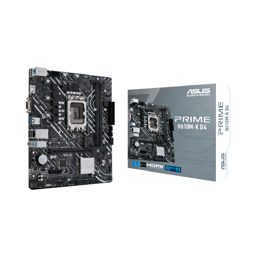 [FX81801] MB 1700 H610M-K D4 PRIME ASUS V/S/R/HDMI/M2/DDR4/USB3.2/MATX