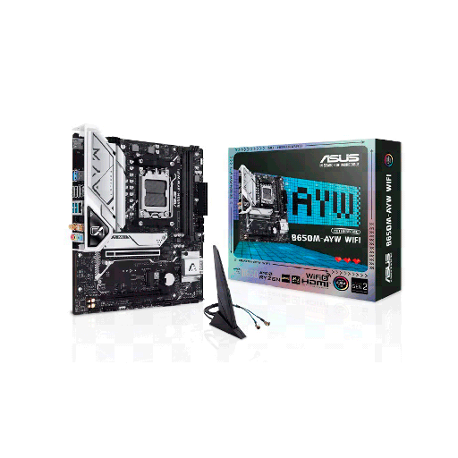 [FX130257] MB AM5 B650M-AYW WIFI DDR5 ASUS S/R/HDMI/2M2/MATX