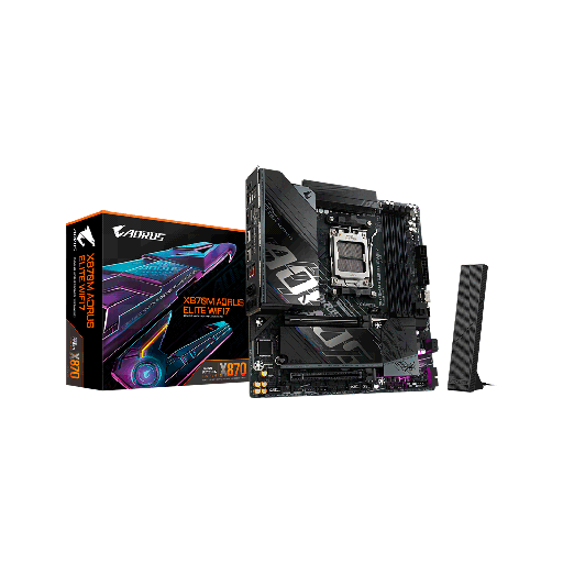 [FX134033] MB AM5 X870M AORUS ELITE WIFI7 DDR5 GIGABYTE S/R/HDMI/2M2/USB4/MATX
