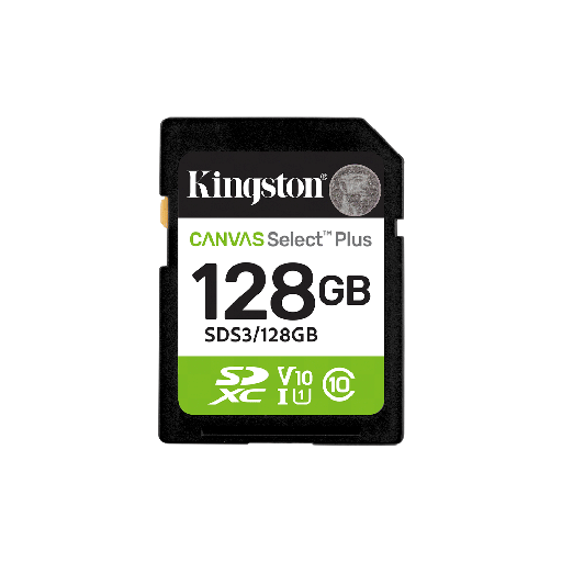[FX130967] MEM SD KINGSTON 128GB SDS3/128GB 150 CANVAS SELECT PLUS CLASS 10
