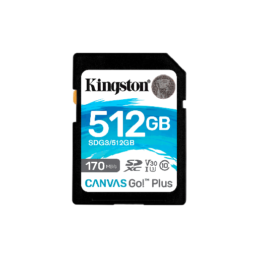 [FX130998] MEM SD KINGSTON 512GB SDG3/512GB 170/90 CANVAS GO PLUS