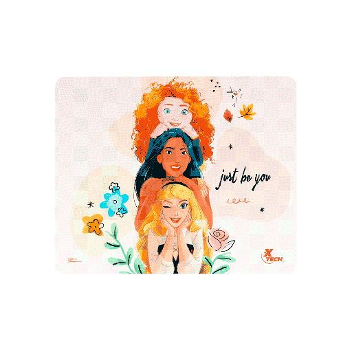 [FX100755] MOUSE PAD 22X18CM XTECH XTA-D100PS DISNEY PRINCESA PSJ