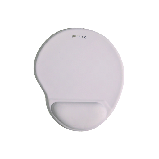[FX124362] MOUSE PAD 31X27CM FTX FTXMPG01-WH C/ APOYO GEL BLANCO 124368