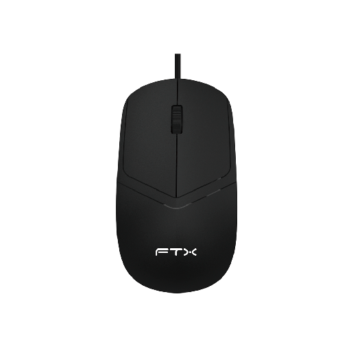 [FX128834] MOUSE USB FTX M47 1200DPI/3 BOT/1.1M/NEGRO