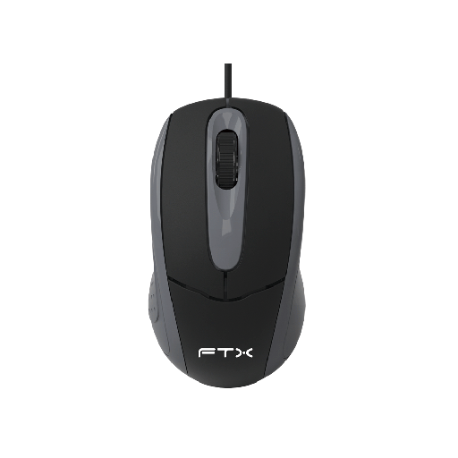 [FX128872] MOUSE USB FTX M56 1000DPI/3 BOT/1.2M/NEGRO