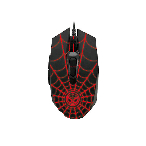 [FX94108] MOUSE USB XTM-M520SM SPIDERMAN XTECH 2400DPI/3D/7 BOT/NEGRO PSJ