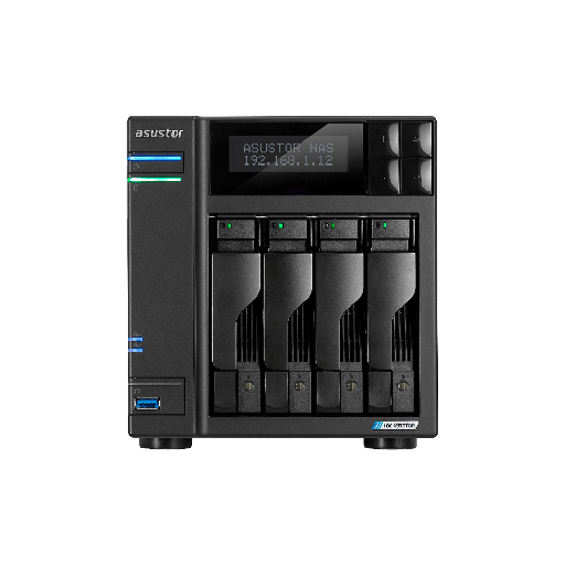 [FX130363] NAS ASUSTOR AS6704T V2 QC 2.0/4BAY/4G/4 M.2/2-GBLAN/HDMI/2USB3.2
