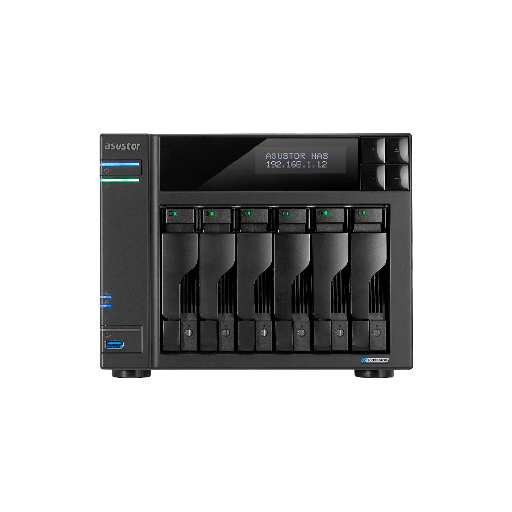 [FX130370] NAS ASUSTOR AS6706T V2 QC 2.0/6BAY/8G/4 M.2/2-GBLAN/HDMI/2USB3.2