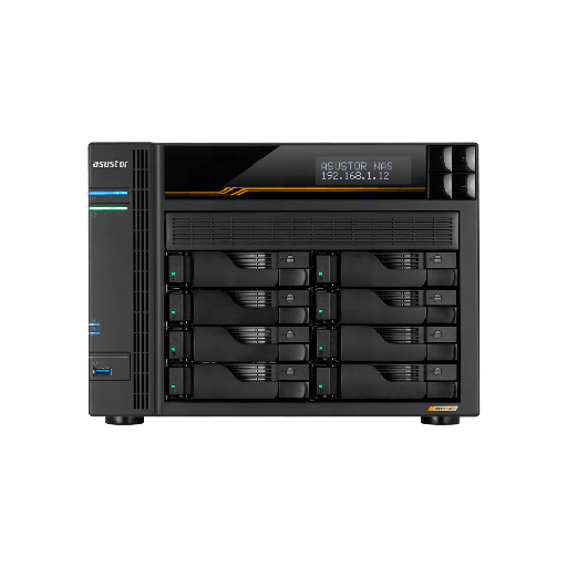 [FX130400] NAS ASUSTOR AS6808T QC 2.3/8BAY/16G/4-GBLAN/4 M.2/2USB4/3USB3.2