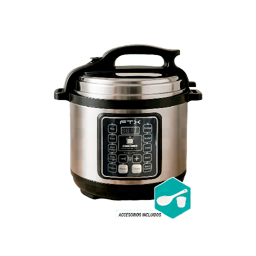 [FX127424] OLLA A PRESION/ARROCERA FTX 6L 1050W 220V PLATEADO PC-S6