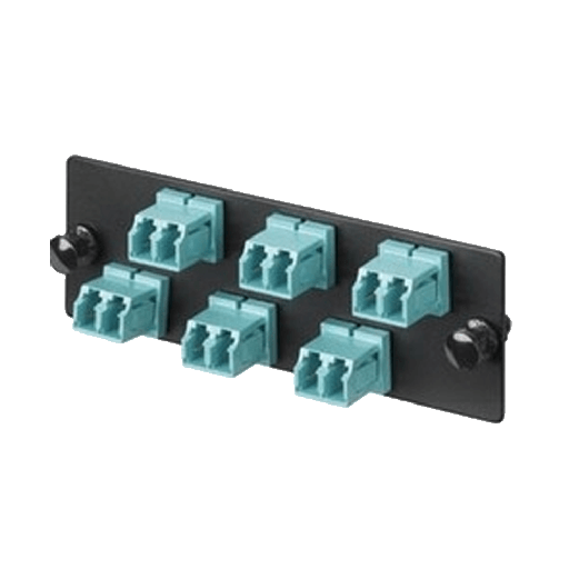 [FX30083] PANEL FRENTE 06 ADAP.DUPLEX LC MM BAND.12P LANPRO