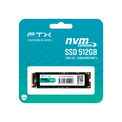 [FX115117] SSD M.2 NVME  512GB FTX 3500/2100 115113 PCIE 3.0 1 A¥O GARANTIA