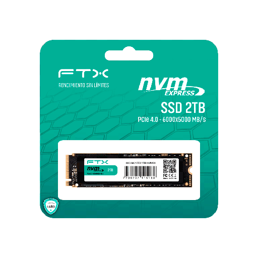 [FX115162] SSD M.2 NVME 2TB FTX 6000/5000 115168 PCIE 4.0 1 A¥O GARANTIA