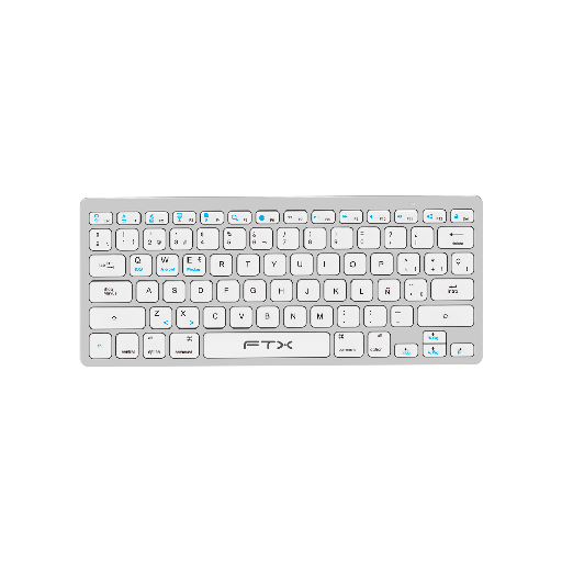 [FX99516] TECLADO BT FTXB1000 ULTRA SLIM ESP/PLATA 099512