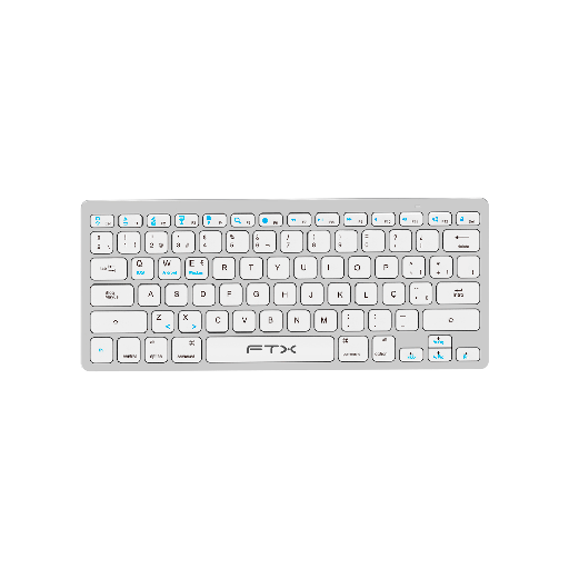 [FX99523] TECLADO BT FTXB1000 ULTRA SLIM POR/PLATA 099529