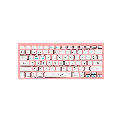[FX99547] TECLADO BT FTXB1000 ULTRA SLIM POR/ROSA 099543