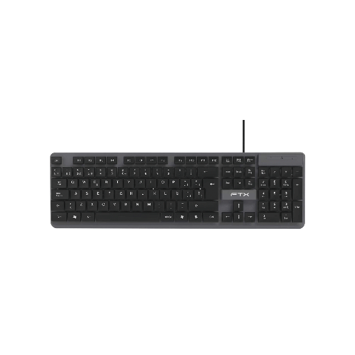 [FX128698] TECLADO USB FTX K87 NUM/ESP/NEGRO-GRIS