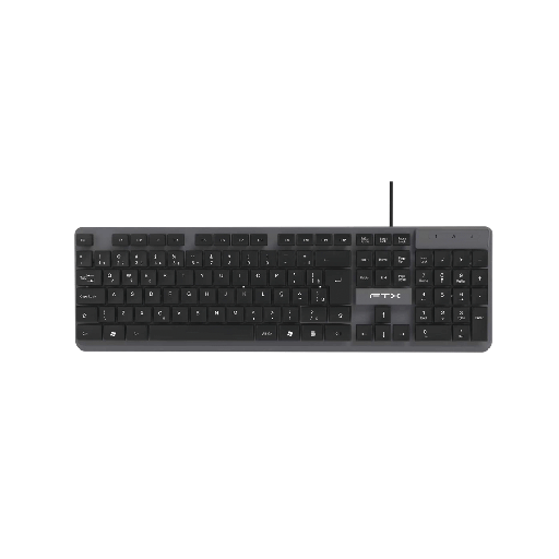 [FX128704] TECLADO USB FTX K87 NUM/POR/NEGRO-GRIS
