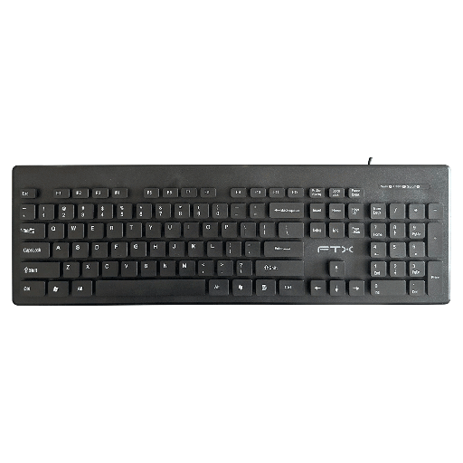 [FX95310] TECLADO USB FTXK100E NUM/ING/NEGRO 095316