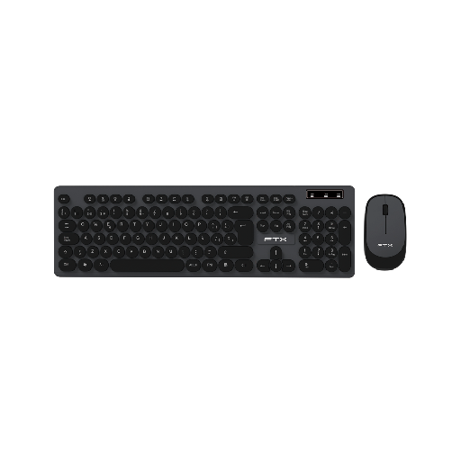 [FX128797] TECLADO+MOUSE WIR FTX KM400 NUM/ESP/POP/NEGRO-GRIS