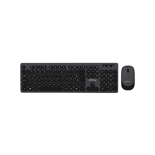 [FX128803] TECLADO+MOUSE WIR FTX KM400 NUM/POR/POP/NEGRO-GRIS