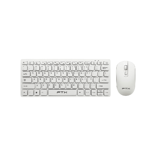[FX99608] TECLADO+MOUSE WIR FTXGK03 POR/BLAN 099604