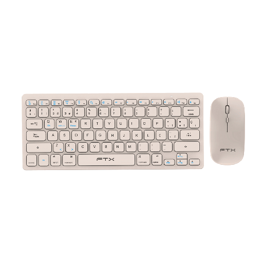 [FX106047] TECLADO+MOUSE WIR FTXGK03S POR/GOLD 106043