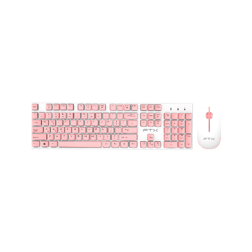 [FX99653] TECLADO+MOUSE WIR FTXGK600 NUM/ESP/BLA-ROSA 099659
