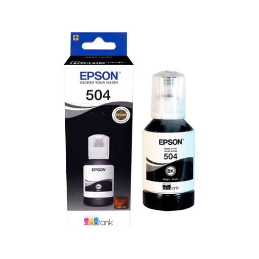 [FX27434] TINTA EPSON T504 120 NEGRO L41XX/L42XX/L61XX  T504120-AL 127ML