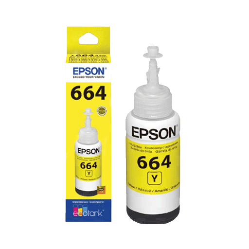 [FX1298] TINTA EPSON T664 420 AMARILLO L1XX/L2XX/L3XX/L5XX T664420-AL 70ML