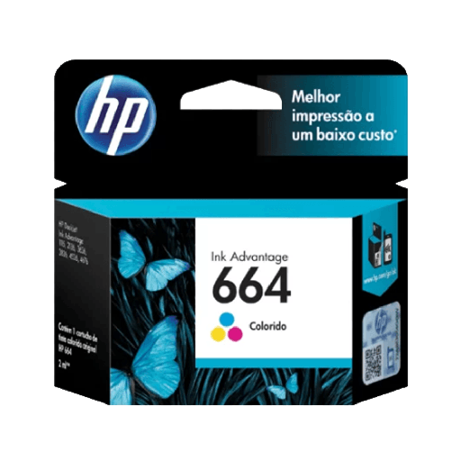 [FX6187] TINTA HP  664 COLOR F6V28AL DJ 2135 2ML
