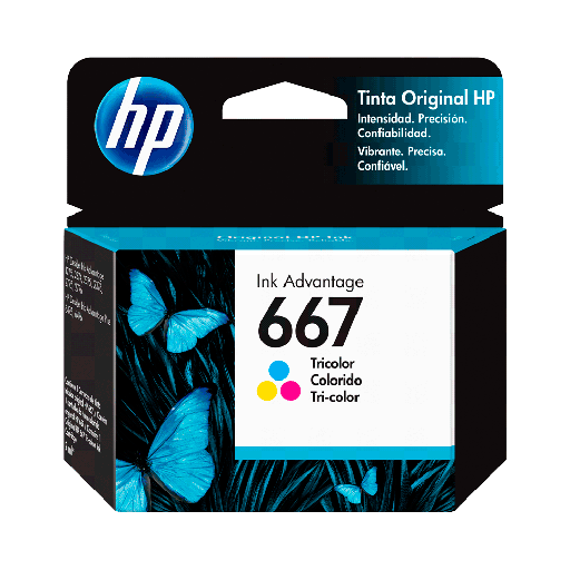 [FX57721] TINTA HP  667 COLOR 3YM78AL DJ 2775 2ML