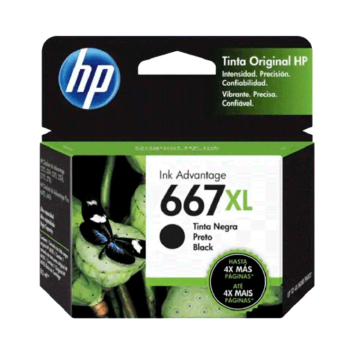 [FX74742] TINTA HP  667XL NEGRO 3YM81AL DJ 2775 8.5ML